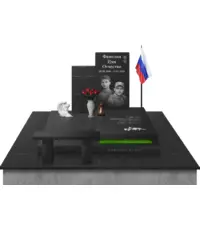 Мемориальный комплекс «Два пути» с плитами, плиткой и скамейкой - заказать по выгодной цене | Камень Гарант
