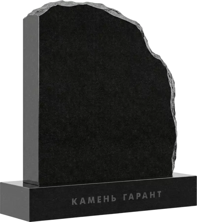 Памятник «Скалистый утес» из чёрного гранита - фото 2